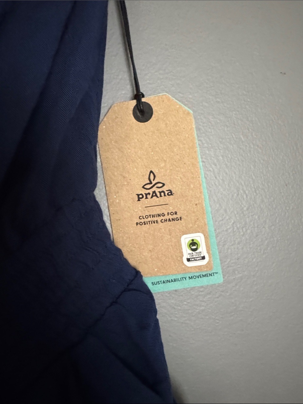 Prana Navy Strapless Smocked Jumpsuit - Picture 4 of 10